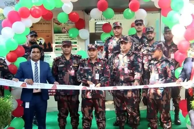 নাইক্ষ্যংছড়ি ১১ বিজিবির সীমান্ত ব্যাংক এর এটিএম বুথ উদ্বোধন