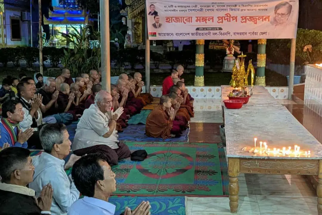 বেগম খালেদা জিয়ার রোগমুক্তি কামনায় বান্দরবানে সাচিংপ্রু জেরীর বিশেষ প্রার্থনা