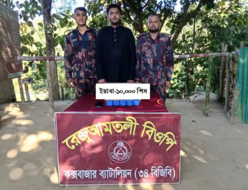 ঘুমধুম সীমান্তে ১০ হাজার ইয়াবাসহ আটক ১