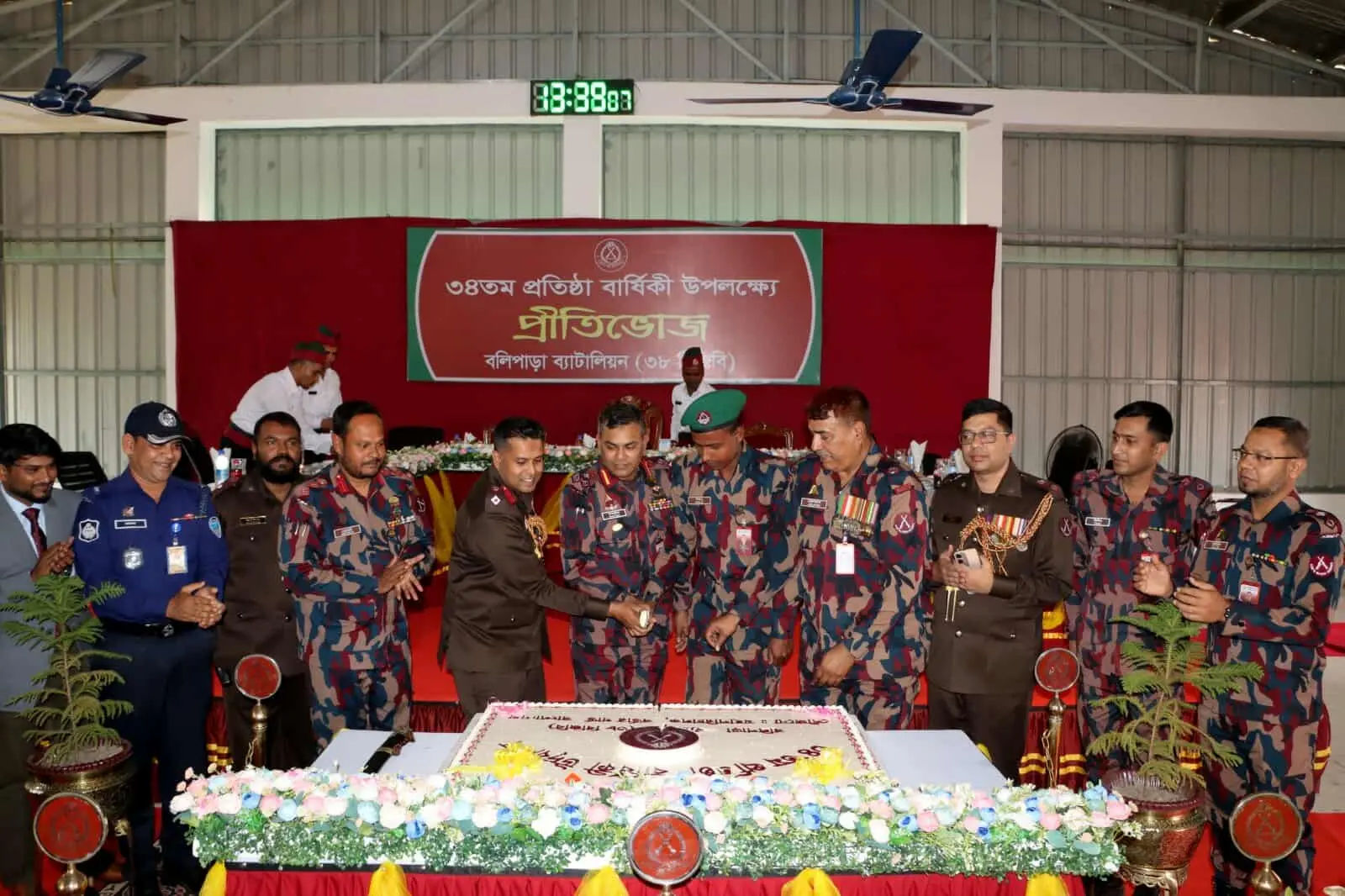 থানচিতে নানা আয়োজনে ৩৮ বিজিবি’র ৩৪তম প্রতিষ্ঠাবার্ষিকী উদ্যাপন