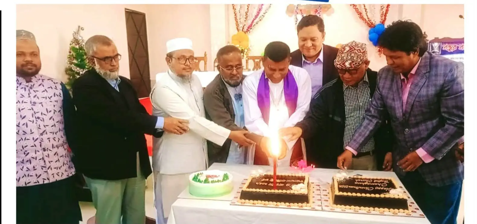 কাপ্তাইয়ে সম্প্রীতি ও উৎসবমুখর পরিবেশে বড়দিন পালিত