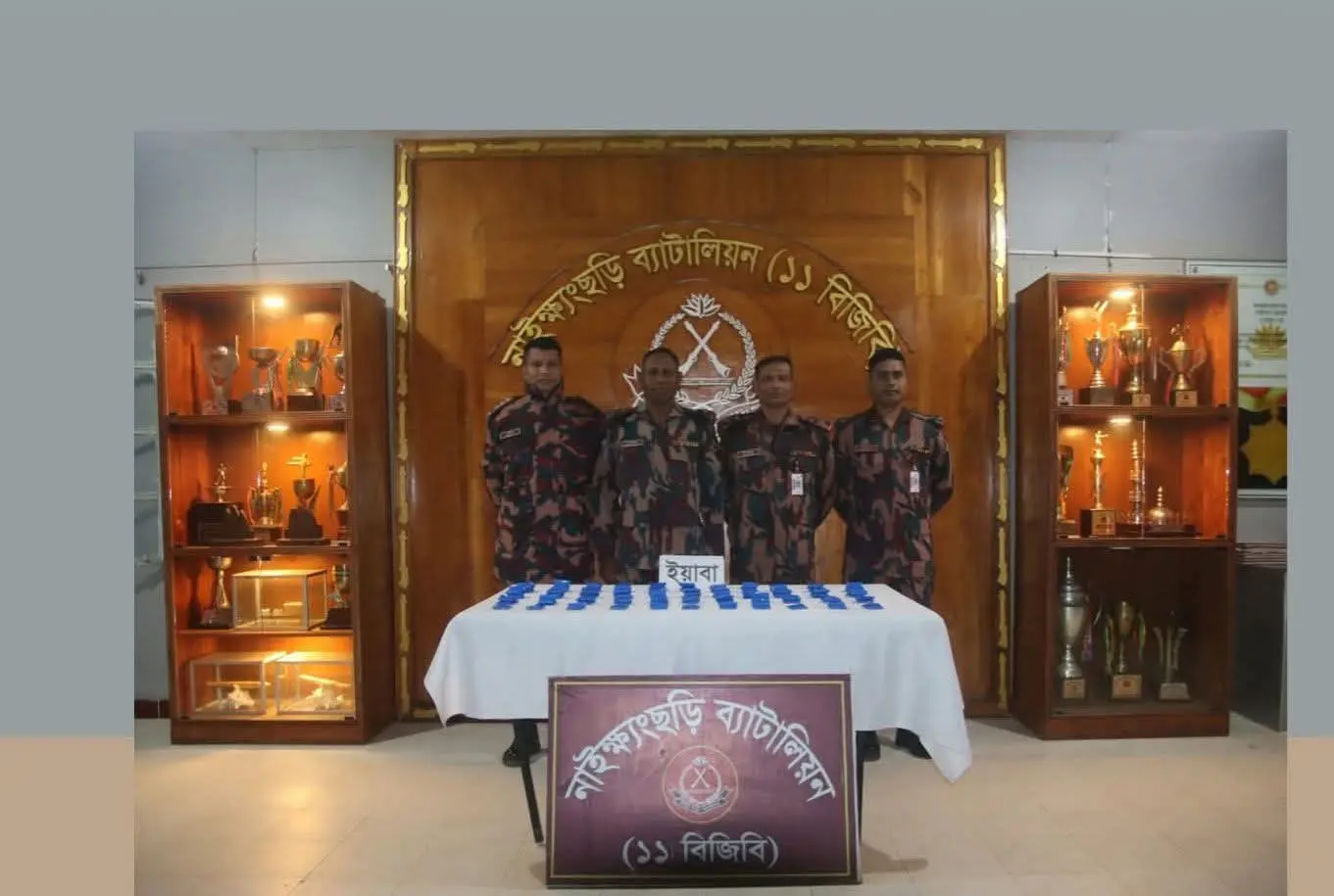 নাইক্ষ্যংছড়ির সোনাইছড়িতে ১৯ হাজার পিস ইয়াবা জব্দ করল বিজিবি