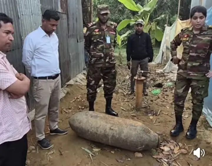 রামুতে দ্বিতীয় বিশ্বযুদ্ধের অবিস্ফোরিত বোমা উদ্ধার, ১০ বছর ধরে ব্যবহৃত হতো ধোয়ার কাজে