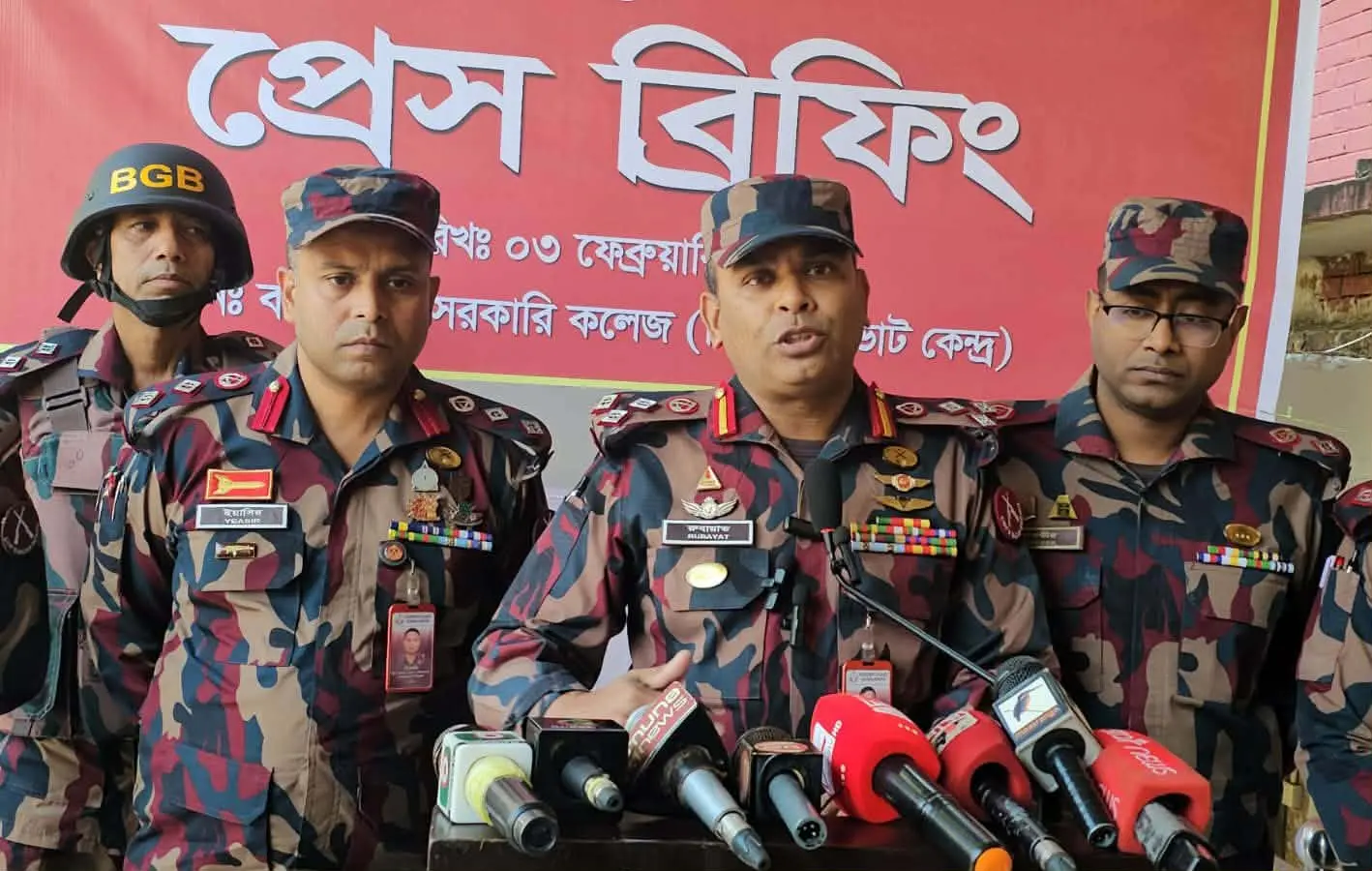 বান্দরবানে ২১ প্লাটুন বিজিবি মোতায়েন