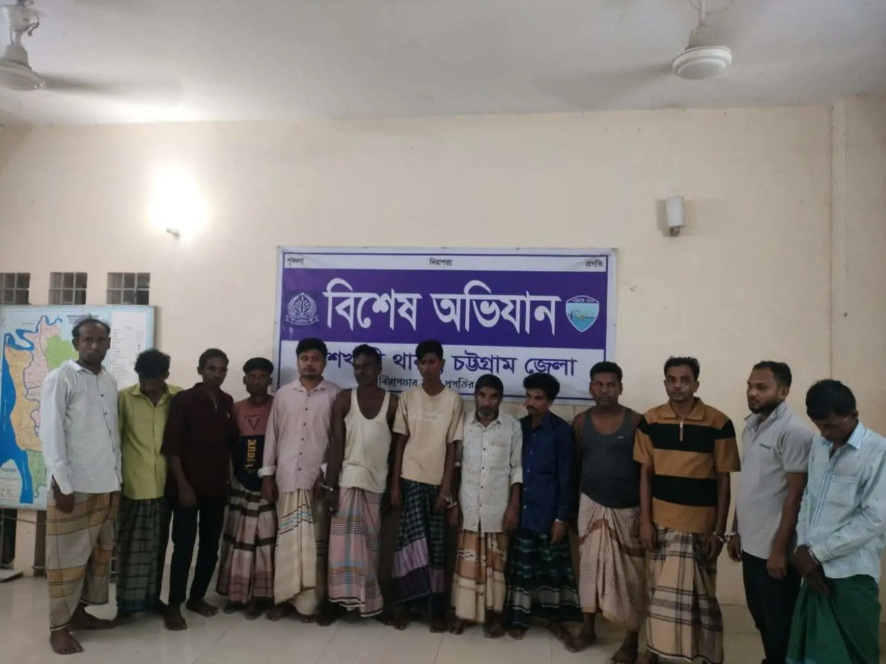বাঁশখালীতে একযোগে ১৩ আসামি গ্রেপ্তার, বিভিন্ন মেয়াদে সাজা
