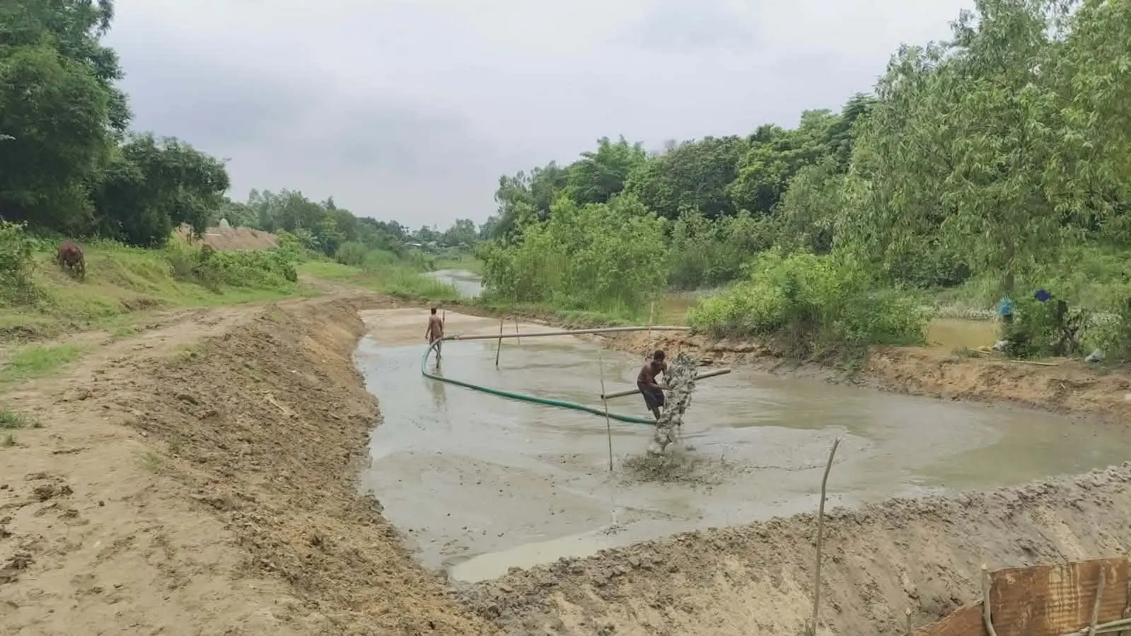 বেড়িবাঁধ উন্নয়ন প্রকল্পের নামে চলছে হালদা লুট!