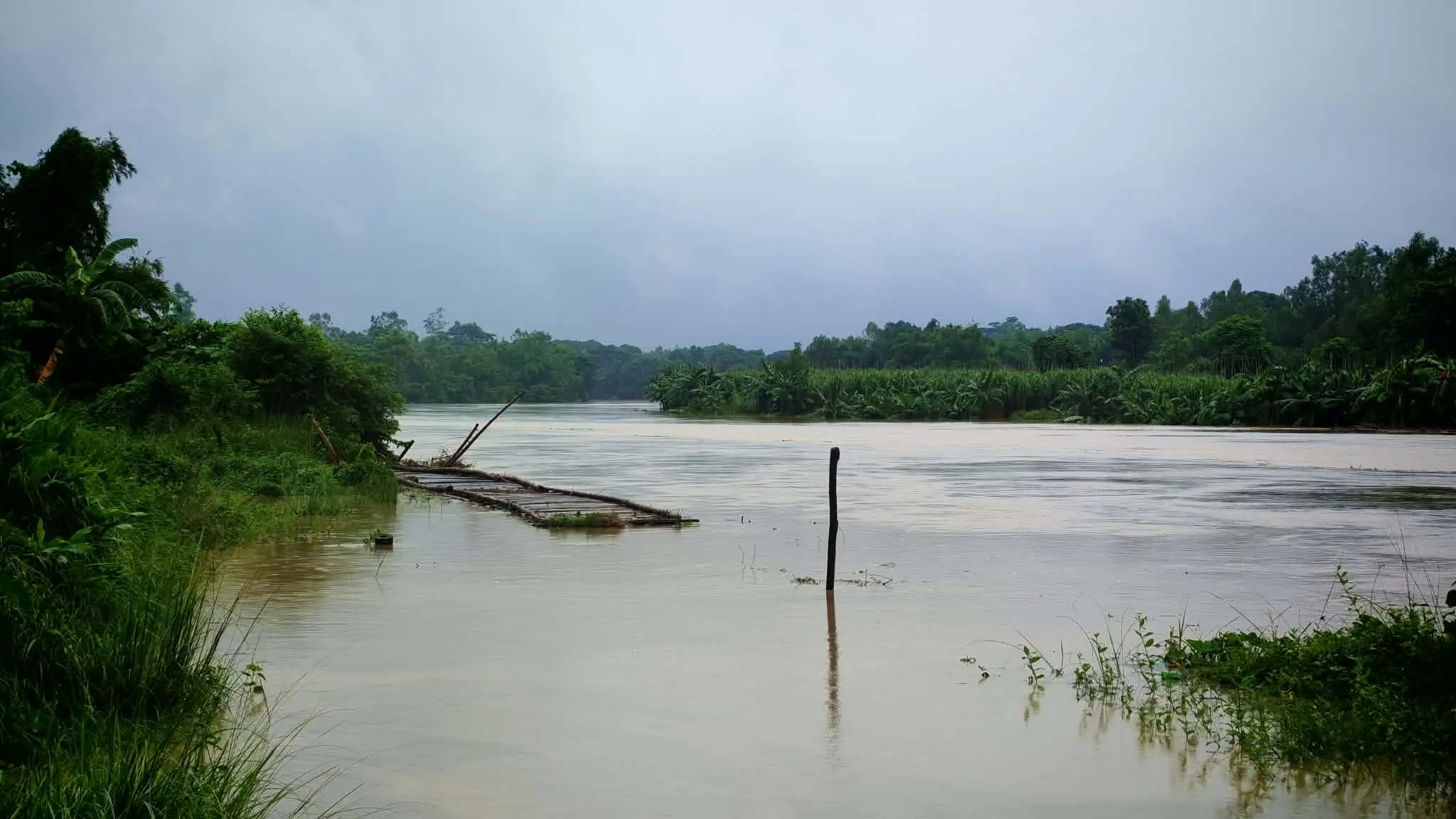 টানা বৃষ্টিতে ফটিকছড়ির নিম্নাঞ্চলে পানি, বাড়ছে বন্যার শঙ্কা