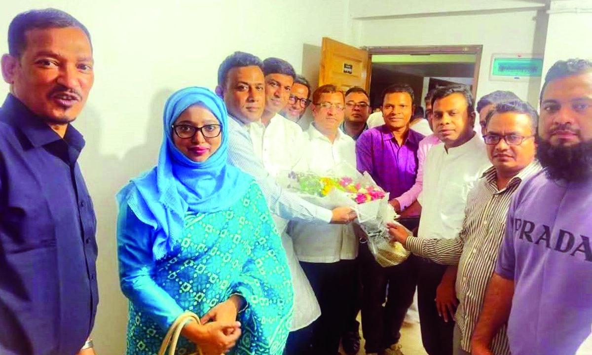 নুরুল আমিন চেয়ারম্যানের সাথে ঢাকাস্থ মিরসরাই জাতীয়তাবাদী ফোরামের মতবিনিময়