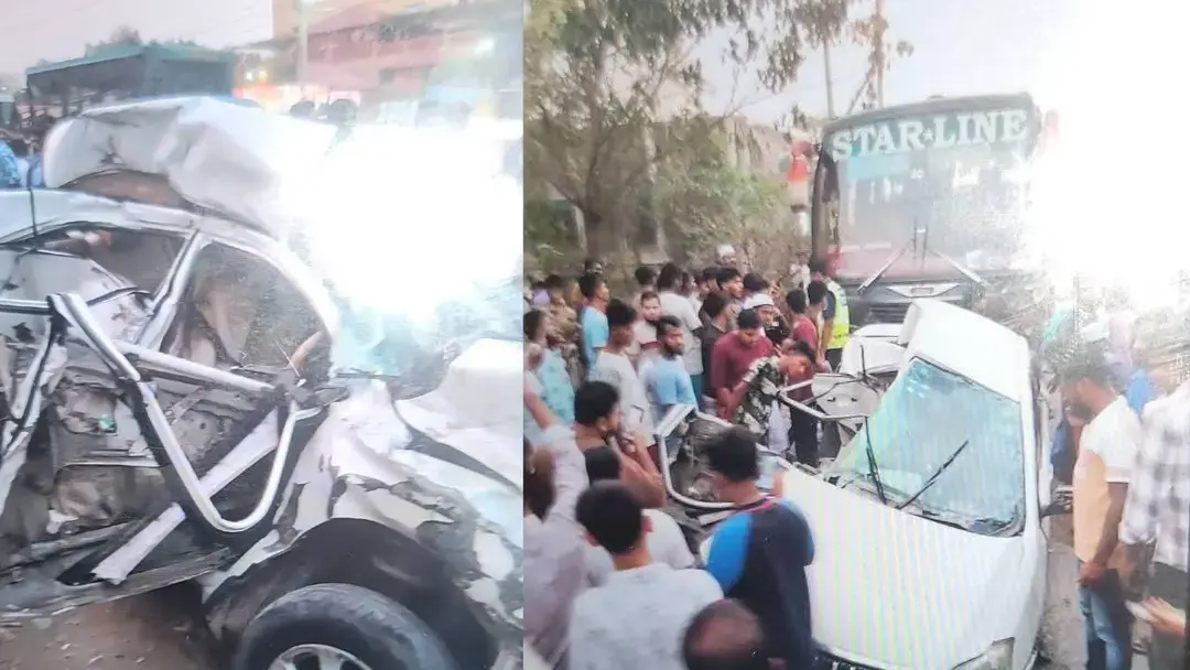 কুমিল্লায় স্টার লাইন বাসের ধাক্কায় একই পরিবারের চারজনসহ নিহত ৫