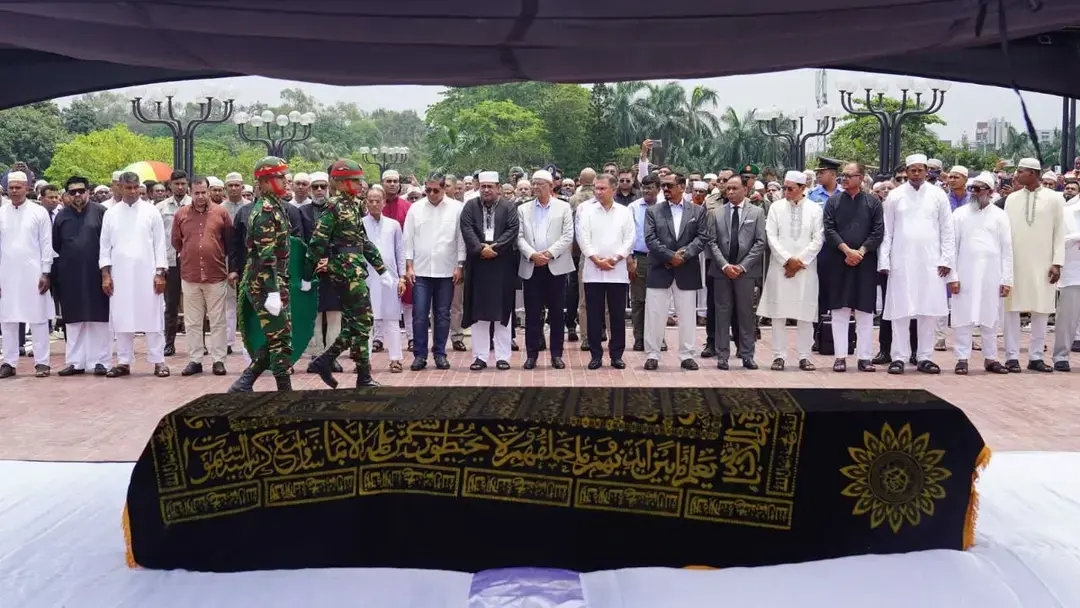 সাবেক প্রতিমন্ত্রী মিজানুর রহমানের জানাজায় অংশ নিলেন প্রধানমন্ত্রী
