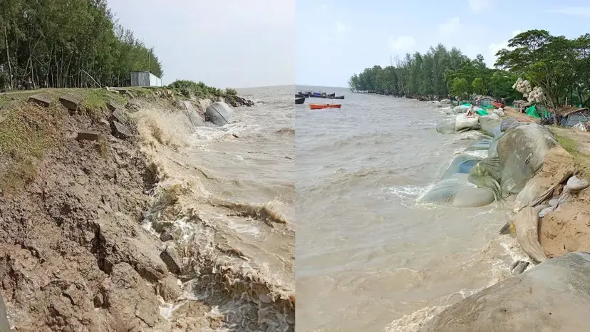 চট্টগ্রামে বন্যায় বেড়িবাঁধ-স্লুইসগেট ও নদীতীর ভেঙে ক্ষতি ১৫০ কোটির বেশি