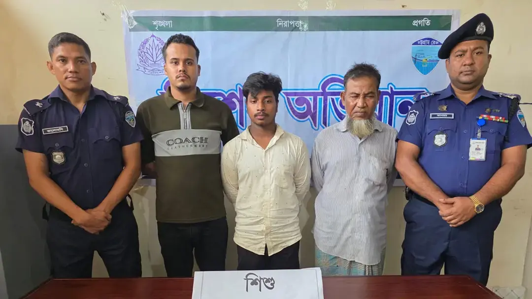 চট্টগ্রামে অপহৃত শিশু উদ্ধার, চক্রের তিন সদস্য গ্রেপ্তার