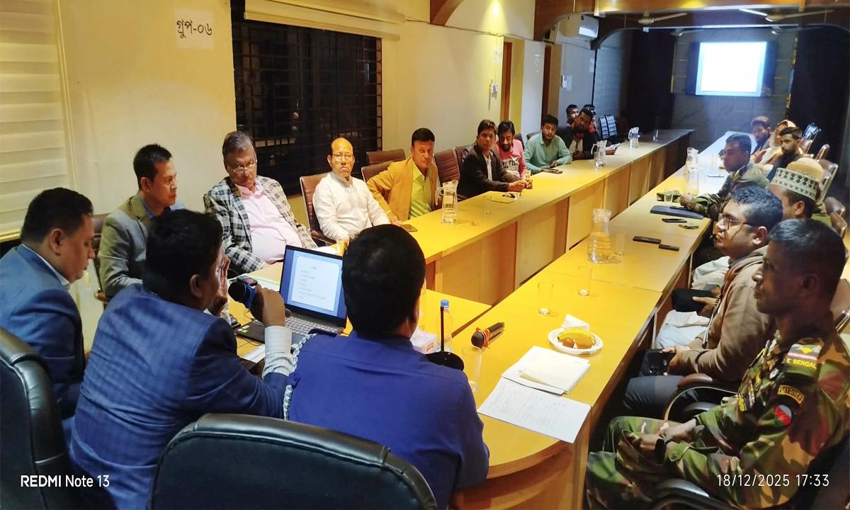 লোহাগাড়ায় নির্বাচন ঘিরে প্রশাসন-রাজনৈতিক দলের আইনশৃঙ্খলা সভা